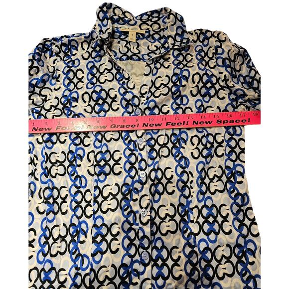 Dana Buchman Button Down Blouse Womens Dress Shirt Size Small Top (641) - Picture 7 of 7